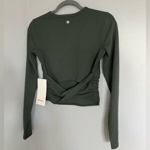 Lululemon All it takes back-twist rib long sleeve